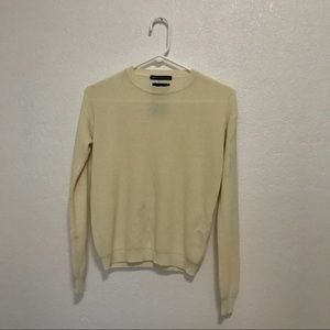 Brandy Melville Yellow knit sweater